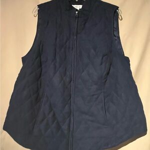 Croft & Barrow Navy Quilted Vest
